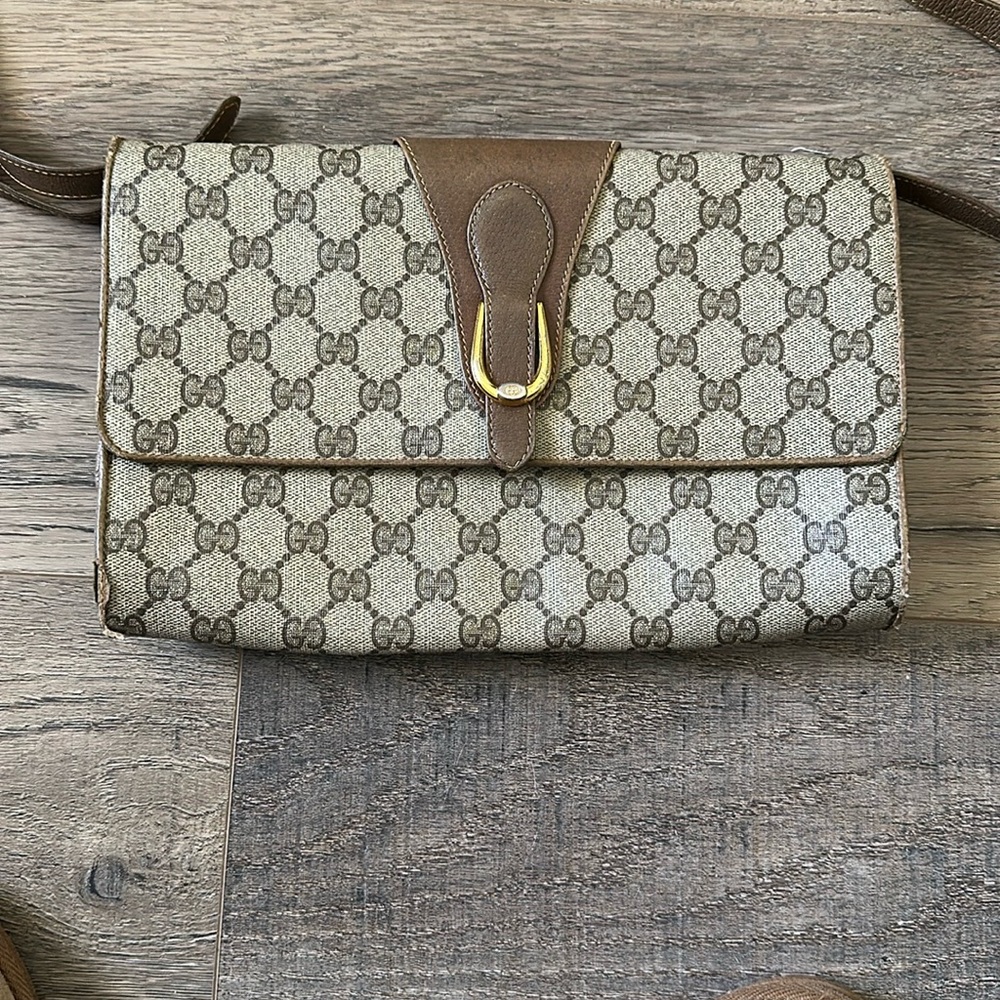 Gucci Brown and Tan Women's Bag Accessories collection vintage